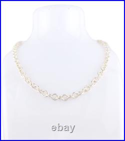 SILVER CHAIN HEAVY SOLID. 925 CABLE NECKLACE 5.4mm 18 INCH