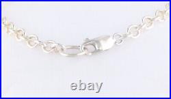 SILVER CHAIN HEAVY SOLID. 925 CABLE NECKLACE 5.4mm 18 INCH