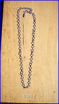 SILVER CHAIN HEAVY SOLID. 925 CABLE NECKLACE 5.4mm 18 INCH