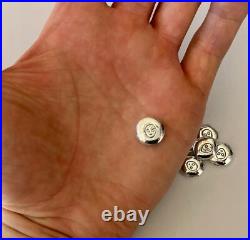 SIX 5g Silver. 999 hand poured bar space alien grey 99.9% solid 5 gram g