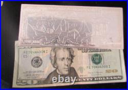 SOLID. 999 SILVER MILLION DOLLAR BILL BAR 2000 Series GIFT CHRISTMAS 4 OZ WOW