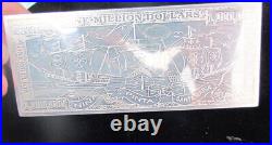 SOLID. 999 SILVER MILLION DOLLAR BILL BAR 2000 Series GIFT CHRISTMAS 4 OZ WOW