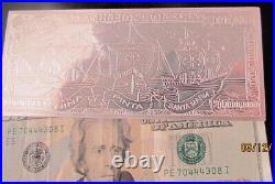 SOLID. 999 SILVER MILLION DOLLAR BILL BAR 2000 Series GIFT CHRISTMAS 4 OZ WOW