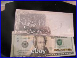SOLID. 999 SILVER MILLION DOLLAR BILL BAR 2000 Series GIFT CHRISTMAS 4 OZ WOW