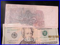 SOLID. 999 SILVER MILLION DOLLAR BILL BAR 2000 Series GIFT CHRISTMAS 4 OZ WOW