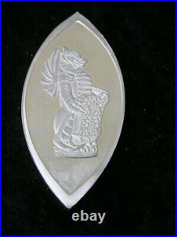 SOLID SILVER INGOT of THE RED DRAGON OF CADWALADER THE QUEEN'S BEASTS MEDALLIONS