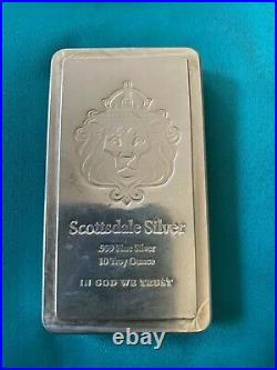 Scottsdale Solid Silver Ingot 10 Ounce 999.0