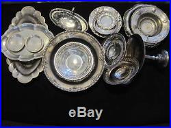 Scrap Sterling Silver Lot 5 lb None Weighted. Solid Sterling. Bowls. Trays