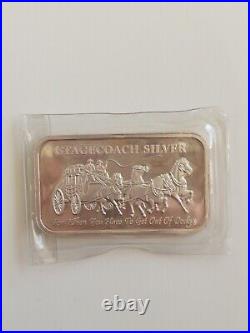 Sealed NWT Stagecoach 1 oz Troy. 999 Fine Solid Silver 1/4 Divisible Bar