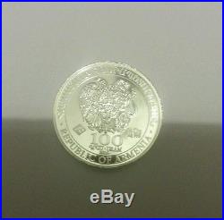 Sealed tube of Noah's Ark 1/4 Oz ounce solid silver 999 fine bullion coins