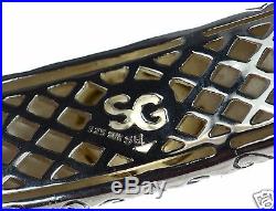 SeidenGang Solid 925 Sterling Silver & 18K Gold Peridot Cuff Bracelet
