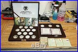 Set Of 17 North American Hunting Club Grand Slam 1oz. Solid Silver Coins Set