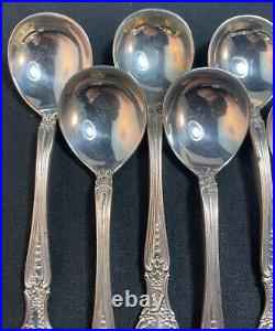Set of 12 Tiffany Richelieu Sterling Silver Bullion / Chocolate Spoons 4 7/8