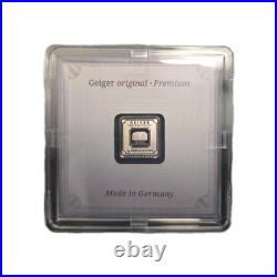 Set of 4 Geiger 20, 10, 5, 1 Gram Silver Square Bar. 999 Fine Sealed In Assay