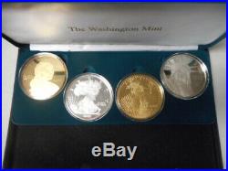 Set of 4 ea. YEAR 2000 1/4 Pound. 999 solid Proof rounds