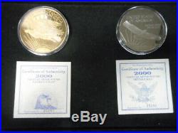 Set of 4 ea. YEAR 2000 1/4 Pound. 999 solid Proof rounds