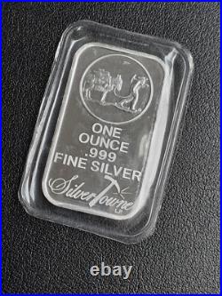 SilverTowne Prospector 1 Troy Ounce. 999 Fine Pure Solid Silver Bar