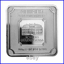 Silver 100 Gram Geiger Edelmetalle Square Bar (Original)