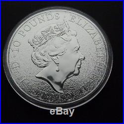 Silver 10oz Queen's Beasts Lion of England. 999 Solid Silver Bullion coin 2017