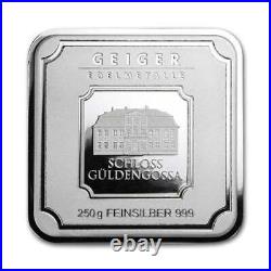 Silver 250 gram Geiger Edelmetalle Square Bar (Original)