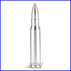 Silver 2 oz. 308 Caliber Bullet Solid. 999 Pure Silver by Mint State Gold