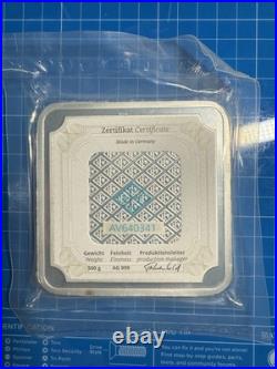 Silver 500 gram Geiger Edelmetalle Square Bar (Original) S#AV640341