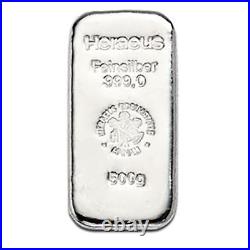 Silver Bar 500g Heraeus Feinsilber 999 Solid Fine, Originally From Atkinsons