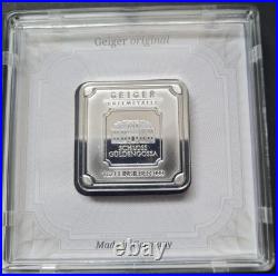 Silver Bar Geiger original 1 oz. 999 square in capsule