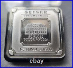 Silver Bar Geiger original 1 oz. 999 square in capsule