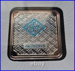 Silver Bar Geiger original 1 oz. 999 square in capsule