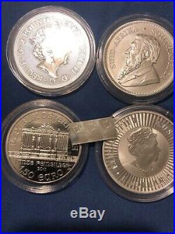 Silver Bullion Collection 1 Oz. 999 Solid Silver Coins & Free Silver Bars
