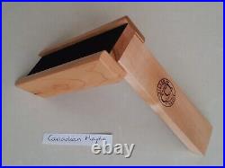 Silver Coin Testing Slide Solid Canadian Maple Wood Handmade by YouTuber CCT