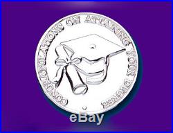 Silver Graduation Coin Keepsake Solid Hallmarked Sterling Silver University