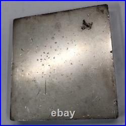 Silver Metals International 10 oz square silver bar #2 vintage, hard to find