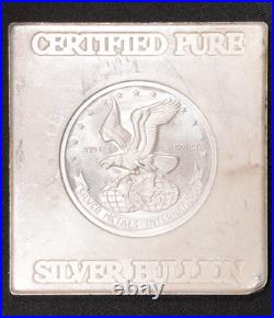 Silver Metals International Certified Pure 5 Troy oz 999 Silver Square Flat Bar