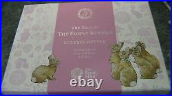 Silver Proof 2018 The Flopsey Bunnies Coin+booklet Solid Silver Proof 50p