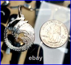 Silver aliens xenomorph pendant (Handmade) solid 925 silver