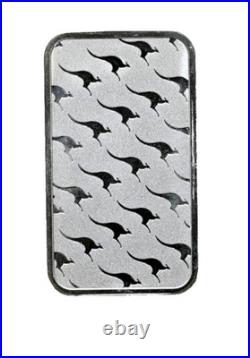 Solid 1 oz Silver Bar Perth Mint Kangaroo. 9999 Fine