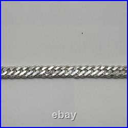 Solid 925 Silver 10mm Heavy Byzantine Men's Chain. 24in and 86g Hallmarked