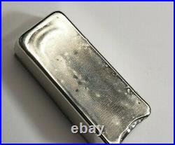 Solid. 925 Sterling Silver Custom Hand Poured Bar 168 Grams
