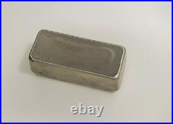 Solid. 925 Sterling Silver Custom Hand Poured Bar 183 Grams unfinished bar