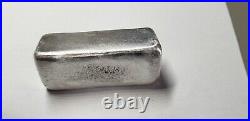 Solid. 925 Sterling Silver Custom Hand Poured Bar 192 Grams