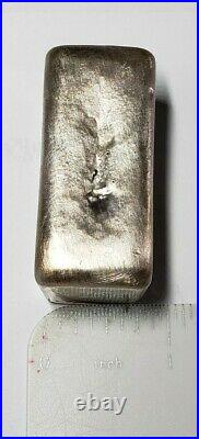 Solid. 925 Sterling Silver Custom Hand Poured Bar 209 Grams
