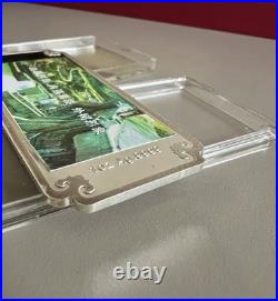 Solid 999 Fine Silver Ingots Set Of Five Pure Silver Collection Bars In Box