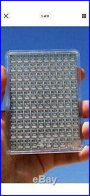 Solid. 999 Pure Silver 1g Bars combi Pack x100 Bars Valcambi Suisse