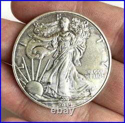 Solid. 999 Silver 1oz 2019 U. S. A Liberty Coin in Very Good Condition