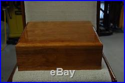 Solid AFRICA mahogany wood storage coin box for NGC graded coins 60 slabs