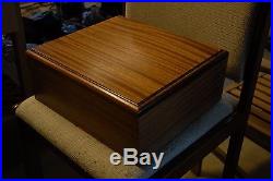 Solid AFRICA mahogany wood storage coin box for pcgs graded coins 60 slabs