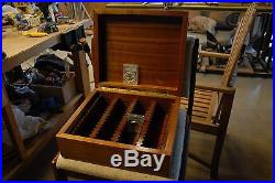 Solid AFRICA mahogany wood storage coin box for pcgs graded coins 60 slabs