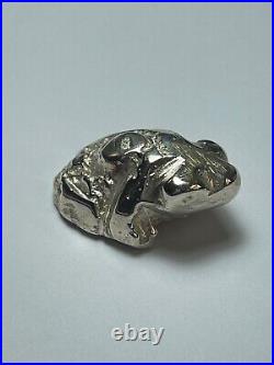 Solid Frog (925) Sterling Silver Poured Bar (24.2 grams)